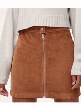 WILFRED FREE Aritzia Free Lily Corduroy Tan Skirt Size 0
